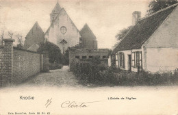 BELGIQUE - Knocke - L'entrée De L'église - Carte Postale Ancienne - Knokke