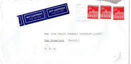 L72415 - Bund - 1969 - 3@30Pfg Brandenburger Tor A LpBf AACHEN - ... -> San Francisco, CA (USA), O Kl Mgl - Briefe U. Dokumente
