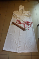 C98 Tunique Costume Pour Communion Doudou Ou Autre Croix - Teatro & Disfraces