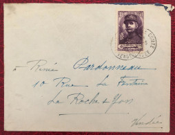 France N°455 Sur Enveloppe 1940 - (B3609) - 1921-1960: Modern Tijdperk