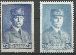 France  N° 473 Pétain 2F50  Bleu Clair   Oblitéré  B/TB  Le 473  Pour Comparer    Voir Scans    Soldé ! ! ! - Used Stamps