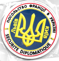 Ecusson PVC SECURITE DIPLOMATIQUE UKRAINE - Polizia