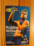 Prepaid Phonecard Thailand, 1-2-Call - Robbie Williams - Thaïland
