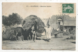 Cp, Algérie, Voyagée D'Oran, Marché Arabe, Ed. J. Bringau, Cliché Berthoud - Marktplaatsen