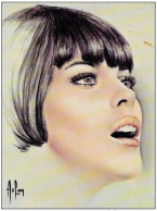 CPSM Mireille Mathieu  Non Circulé ASLAN Dos Publicitaire 13,5 X 10 - Entertainers