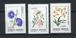 ARGENTINE : FLEUR - N° Yvert 1472+1473+1475** - Unused Stamps