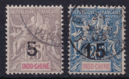 INDOCHINE 1908 - Canceled - YT 22, 23 - Usados