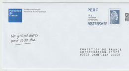 Postréponse  La Fondation De France  (398995 ) - Listos Para Enviar: Respuesta/Marianne L'Engagée
