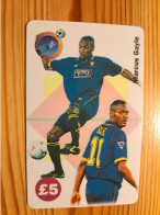 Prepaid Phonecard United Kingdom - Football, Marcus Gayle - Emissions Entreprises