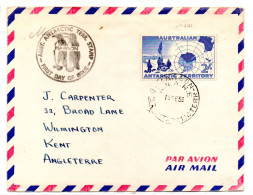 Carta Con Matasellos  De 1958 Australia Antartic Territory - Lettres & Documents
