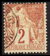 1881-1886. COLONIES FRANCAIS. 2 C COLONIES POSTES.  - JF537366 - Sonstige & Ohne Zuordnung