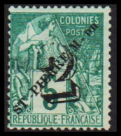 1891. SAINT-PIERRE-MIQUELON. 2 ST-PIERRE M. On On 5 C COLONIES POSTES. Hinged. Thin. - JF537373 - Unused Stamps