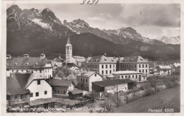 D8677) SAALFELDEN Mit Dem Steinernem Meer - Salzburg - Häuser U. Kirche - FOTO AK Monopol 8505 - Saalfelden