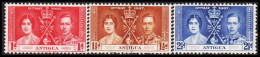 1937. ANTIGUA. Georg VI Coronation Complete Set. (Michel 75-77) - JF537424 - 1858-1960 Colonia Británica