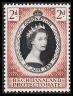 1953. BECHUANALAND PROTECTORATE. Elizabeth Coronation 2 D Hinged. (Michel 128) - JF537435 - 1885-1964 Protectoraat Van Bechuanaland