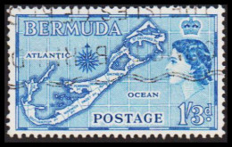 1953 - 1958. BERMUDA. Country Scenary Queen Elisabeth II. 1/3d. (Michel 142) - JF537441 - Bermuda