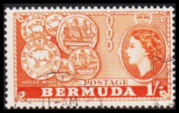 1953 - 1958. BERMUDA. Country Scenary Queen Elisabeth II. 1/- (Michel 141) - JF537442 - Bermuda