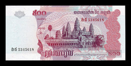 Camboya Cambodia 500 Riels 2004 Pick 54b Sc Unc - Cambodge