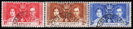 1937. SWAZILAND. Georg VI Coronation Complete Set. (MICHEL 24-26) - JF537478 - Swaziland (...-1967)