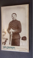 PHOTO XIX EME CDV MILITAIRE EN TENUE ABEL PATUREAU BOURGES - War, Military