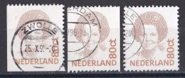 Pays Bas -  1980 - 89   Béatrix   Y&T  N °  1380c   1380ca   1380cb   Belle Oblitération - Gebraucht