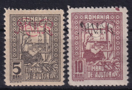 GERMAN OCCUPATION IN ROMANIA 1917 - MLH - Mi 1, 2 - Kriegssteuermarken - Occupation 1914-18