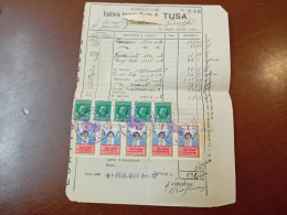 STRISCIA DI 5 MARCHE DA BOLLO 10 CENTESIMI PER I TUBERCOLOSI PICCOLI 1933 - Revenue Stamps