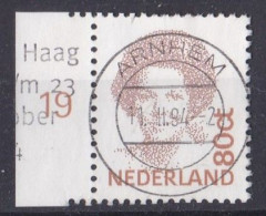 Pays Bas -  1980 - 89   Béatrix   Y&T  N °  1380 C  Oblitéré Arnhem - Gebraucht