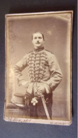 PHOTO XIX EME CDV MILITAIRE EN TENUE  15 EME REGIMENT   LEVY PHOTO SAINT MIHIEL RUE DES BAINS - Guerre, Militaire