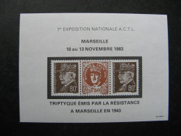 B). B.F. Privé: Exposition Philatélique De Marseille Les 10 Au 13 Novembre 1983. Neuf XX. - Autres & Non Classés