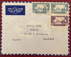 Sénégal Divers Sur Enveloppe De Dakar 1938 Pour Alger - (B3649) - Lettres & Documents