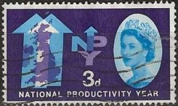 GREAT BRITAIN 1962 National Productivity Year - 3d Arrows Over Map FU - Usati