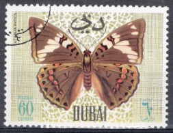 Dubai 1968 Single Stamp From The Butterfly In Fine Used. - Dubai