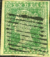 British India 1854 QV 2a Two Anna Litho / Lithograph / Typograph Stamp With 4 Wide Margins With Used As Per Scan - 1854 Britse Indische Compagnie