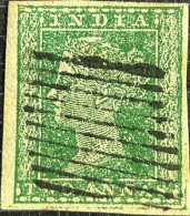 British India 1854 QV 2a Two Anna Litho / Lithograph / Typograph Stamp With 4 Wide Margins With Used As Per Scan - 1854 Britische Indien-Kompanie