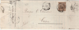 FRANCE - N° 80  SAGE SUR LETTRE COMPTOIR DE LORRAINE PERFORE W.C. - Cartas & Documentos