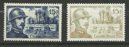 France N°1052 Colonel Driant Verdun  Noir Et Gris  Neuf  ( * )  B/TB  Le 1052  Type Pour Comparer Voir Scans Soldé ! ! ! - Ungebraucht