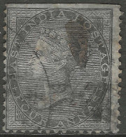 India. 1856-64 Queen Victoria. 4a. Used (No Perfs On Top). SG 46 - 1858-79 Compagnie Des Indes & Gouvernement De La Reine