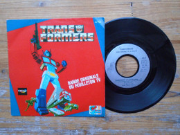 VINYLE 45T SP TRANSFORMERS CJ-706 SACEM BANDE ORIGINALE DU FEUILLETON TV CANAL JUNIOR CANAL + CYRIL ASSOUS POUR UN MONDE - Musica Di Film