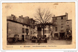 Saint Germain Lembron - Place Saint-Jean - Fontaine - Animée # 4-9/25 - Saint Germain Lembron