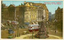 Postcard United Kingdom England London Piccadilly Circus Bus - Piccadilly Circus