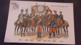 SABRETACHE  UNIFORME TENUE MILITAIRE TRAIN DES EQUIPAGES 1811 1914 - Regiments