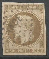 NAPOLEON N° 9  CACHET LOSANGE INDE Léger Pelurage / Used / Cote  330€ - Napoleone III