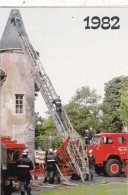 CALENDRIERS. JARD SUR MER  (85). CALENDRIER 1982  " SAPEURS POMPIERS " . PHOTO: GRANDE ECHELLE - Petit Format : 1981-90