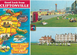 SCENES FROM CLIFFTONVILLE, MARGATE, KENT, ENGLAND. UNUSED POSTCARD   Zq4 - Margate