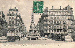 FRANCE - Lyon - La Place De La République Et Monument Carnot - ER - Carte Postale Ancienne - Lyon 2