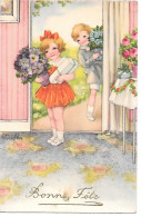 Illustrator - Hannes Petersen - Children, Enfants, Kinder, Bambini, Flowers, Presents, Fleurs, Blumen, Fiori - Petersen, Hannes