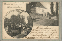 CPA - Environs De WITTENHEIM (68) - Gruss Aus De SCHOENENSTEINBACH En 1899 - Restaurant Neuhauser - Wittenheim