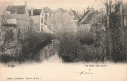 BELGIQUE - Bruges - Un Canal Sans Quais - Carte Postale Ancienne - Brugge