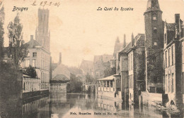 BELGIQUE - Bruges - Le Quai Du Roasaire - Carte Postale Ancienne - Brugge